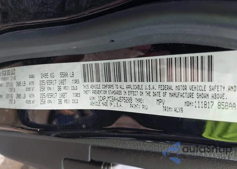 2017 Jeep Cherokee Latitude 4X4 из США, поврежденный, VIN 1C4PJMCB4HW575209